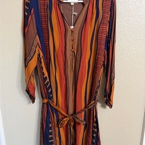 Umgee Abstract Belted Dress NWT